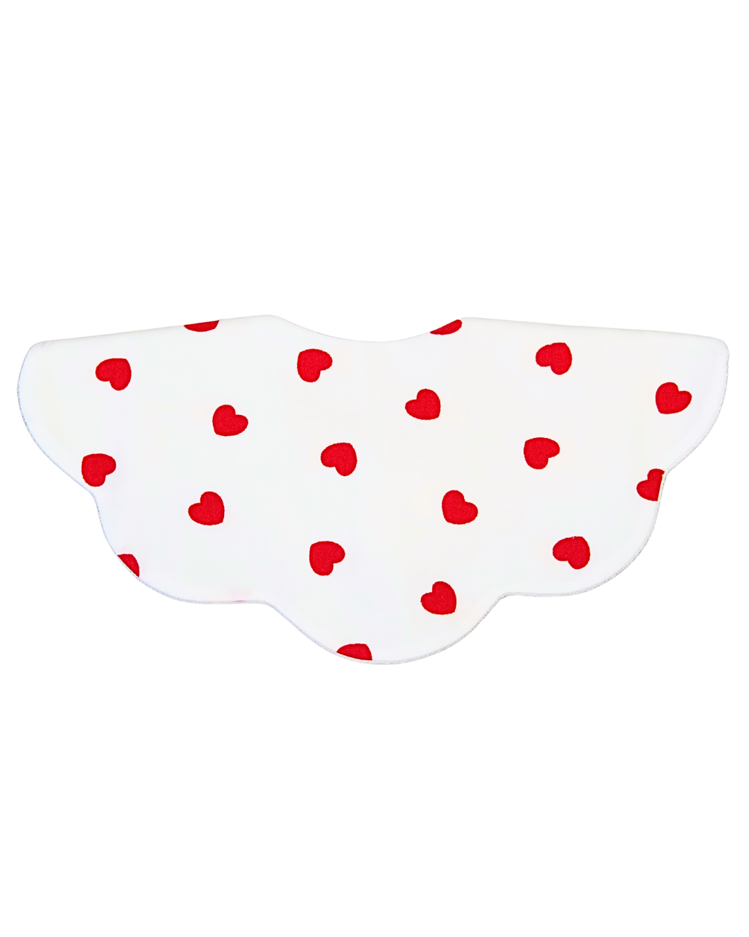 5-Layer Dribble Bib - Red Hearts