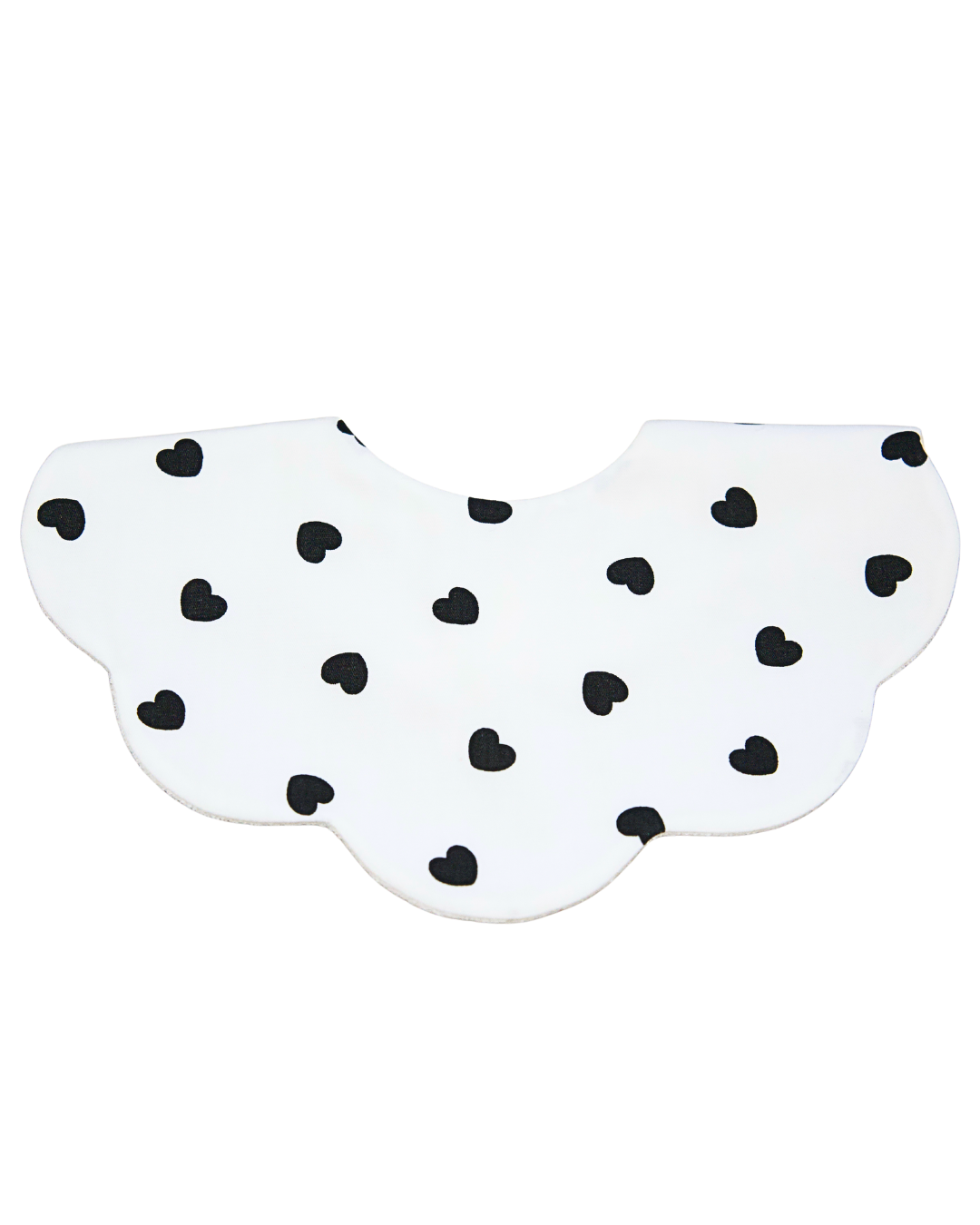 5-Layer Dribble Bib - Black Hearts