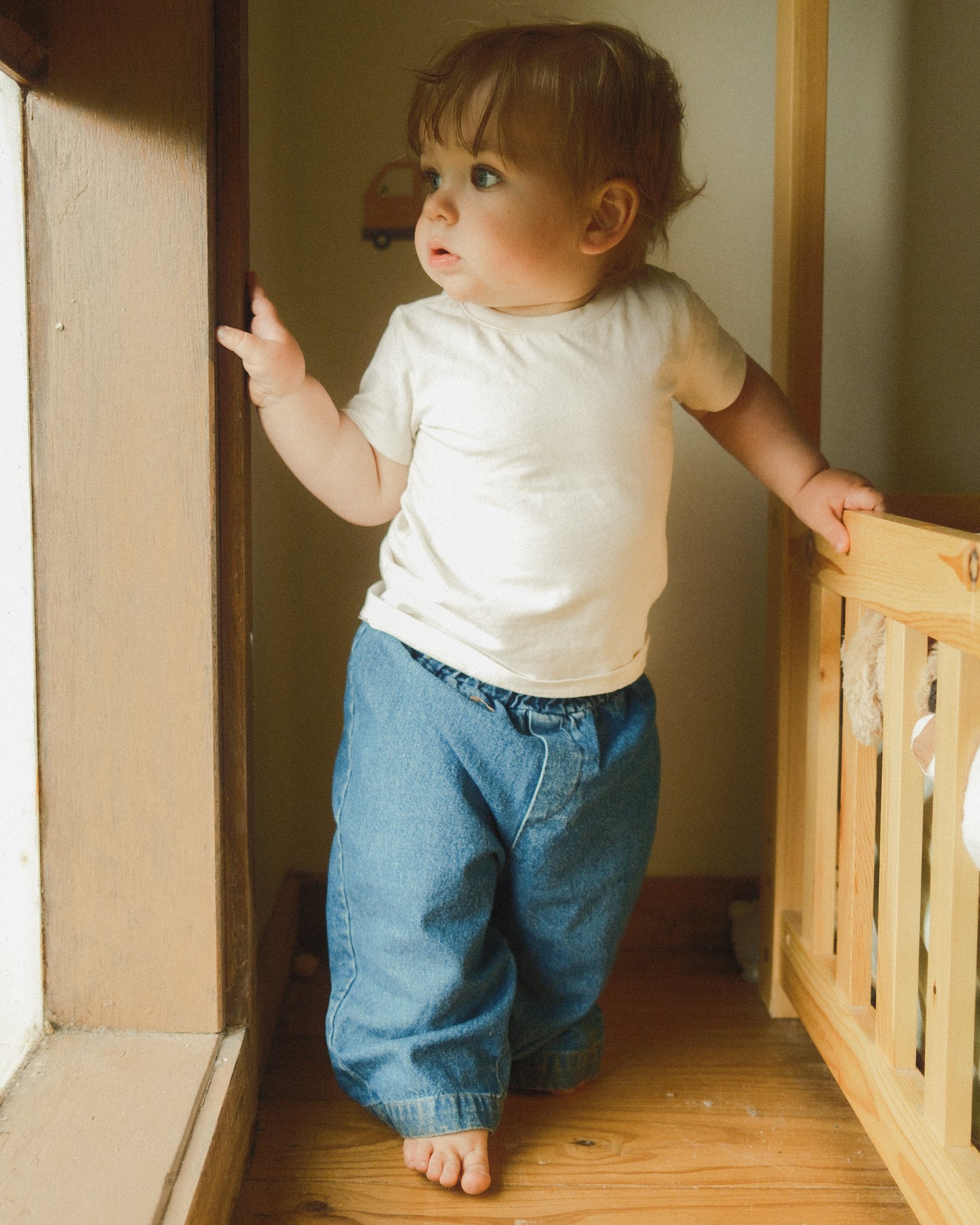 Daily Relaxed Denim Pants - Dark Blue