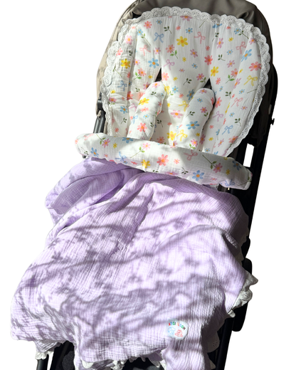 Organic Muslin Blanket - Lilac