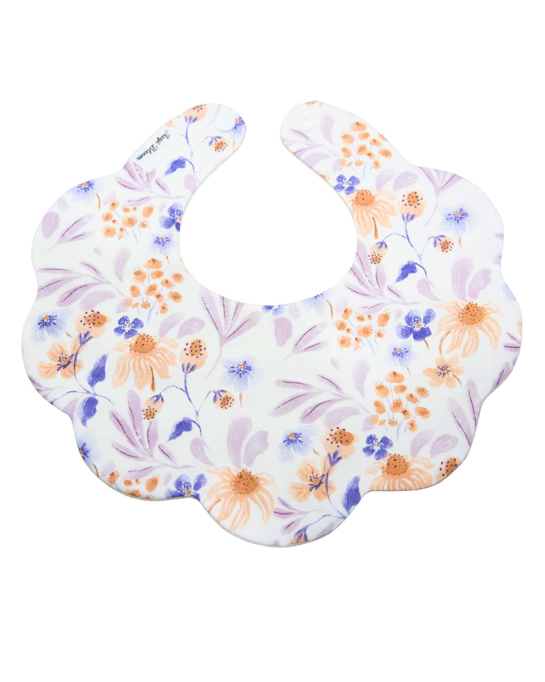 5-Layer Dribble Bib - Peach Meadow