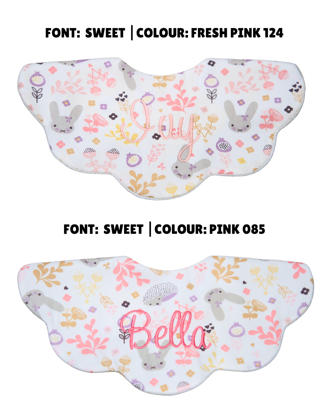 5-Layer Dribble Bib - Bunnies