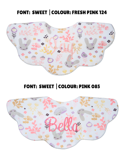 5-Layer Dribble Bib - Bunnies