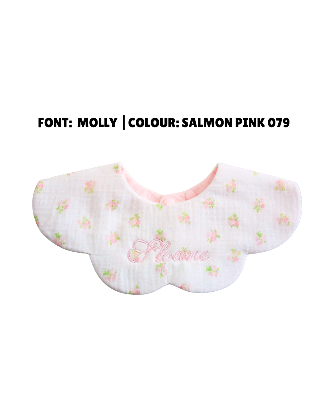 Organic Muslin 7-Layer Dribble Bib - Pink Rosy