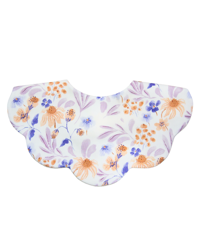 5-Layer Dribble Bib - Peach Meadow