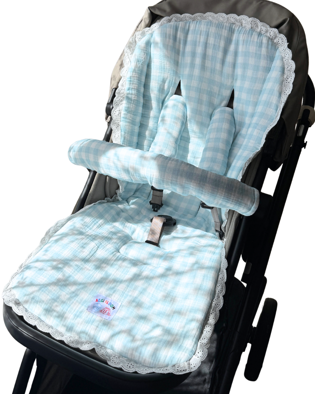 Lace Reversible Pram Essentials 3-Piece Set - Bow & Bloom (PRE ORDER | LATE OCTOBER)