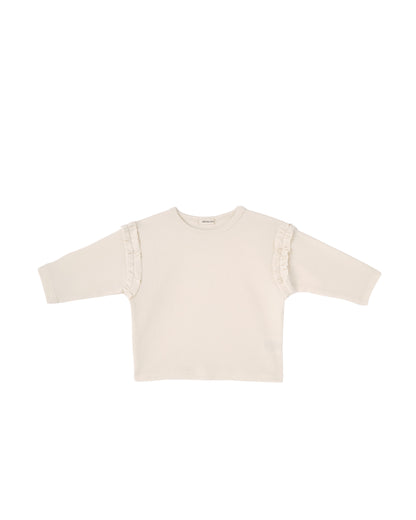 Luna Frill Blouse - Ivory