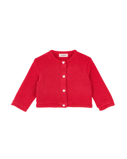 Mochi Knit Cardigan - Red