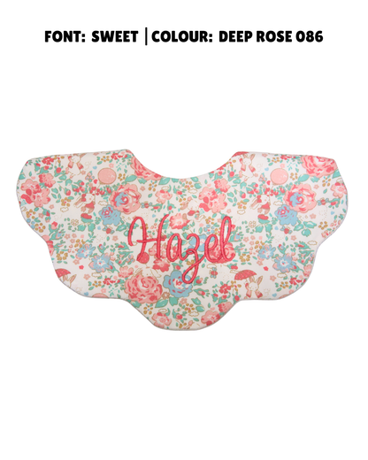 5-Layer Dribble Bib - Bunny Flowers
