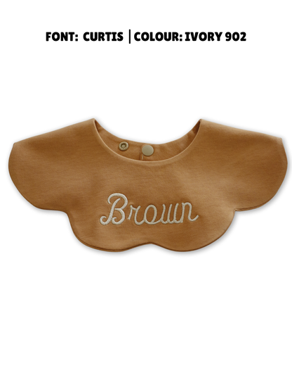 3- Layer Dribble Bib - Brown