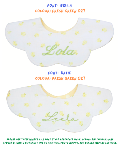 Organic Muslin 7-Layer Dribble Bib - Sunny Blooms