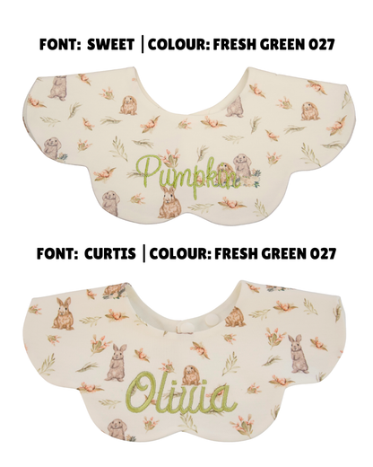 3- Layer Dribble Bib - Bunnies