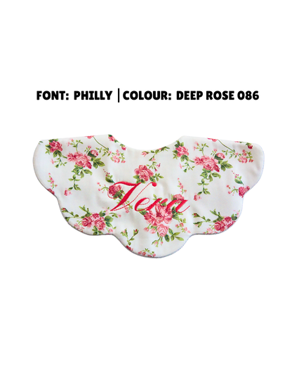 5-Layer Dribble Bib - Vintage Rose