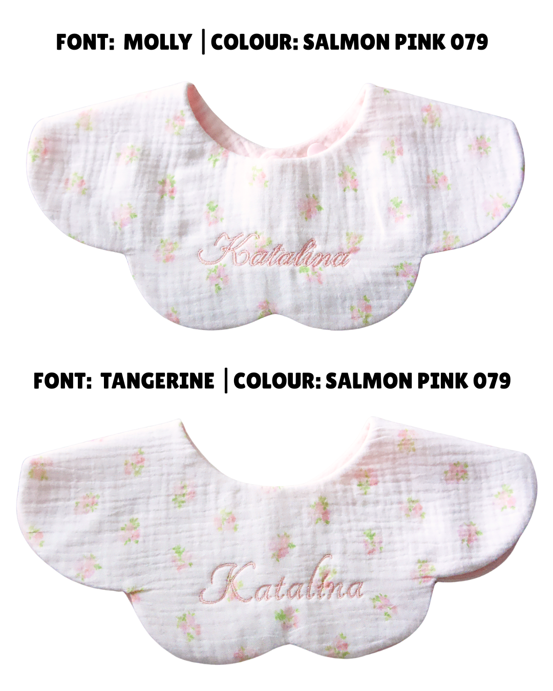Organic Muslin 7-Layer Dribble Bib - Pink Rosy