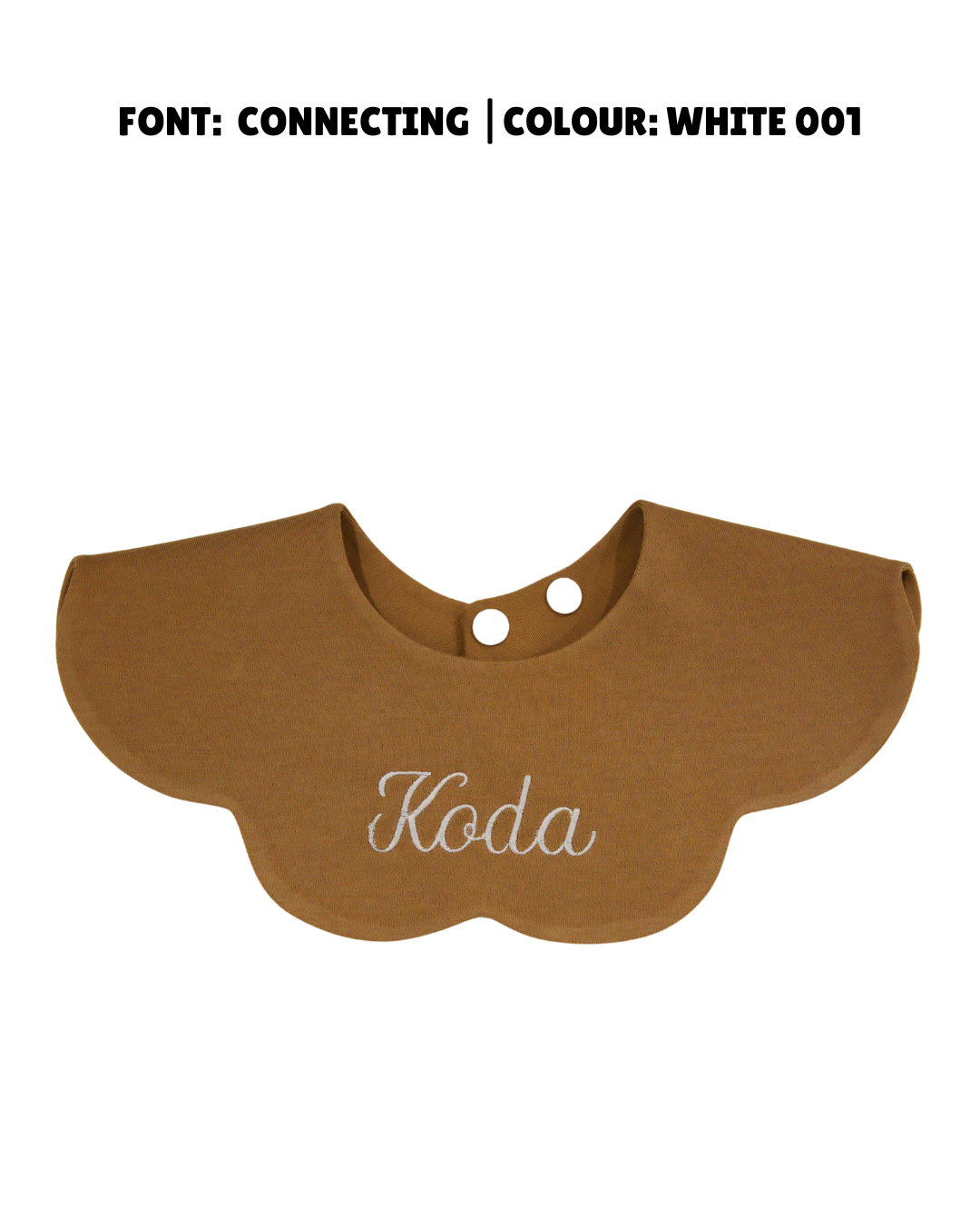 3- Layer Dribble Bib - Brown