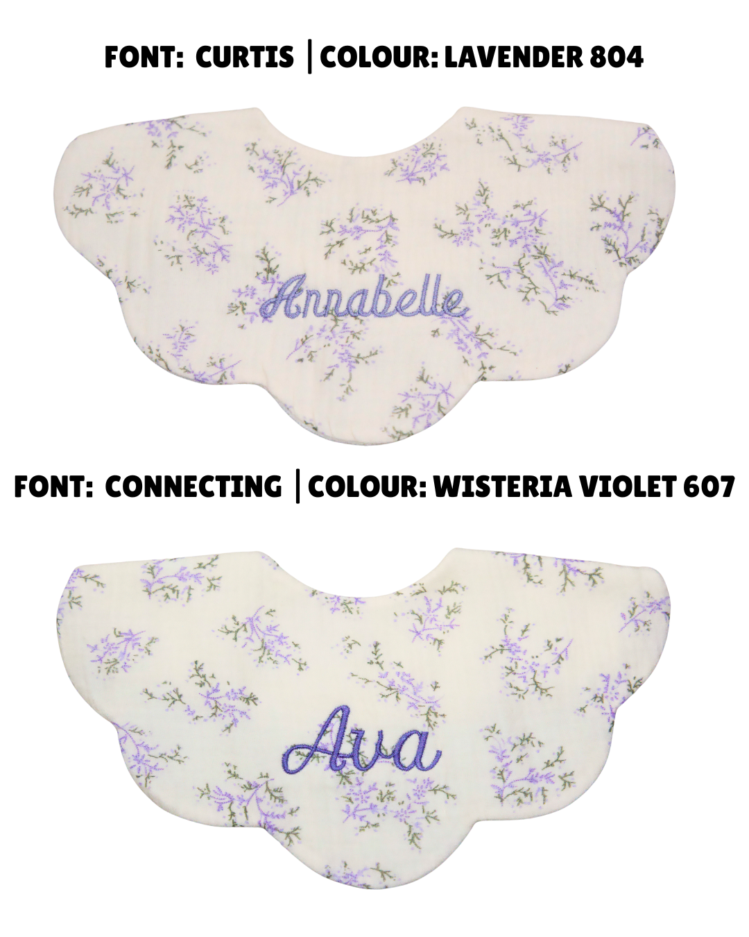 Organic Muslin 5-Layer Dribble Bib - Lavender Field