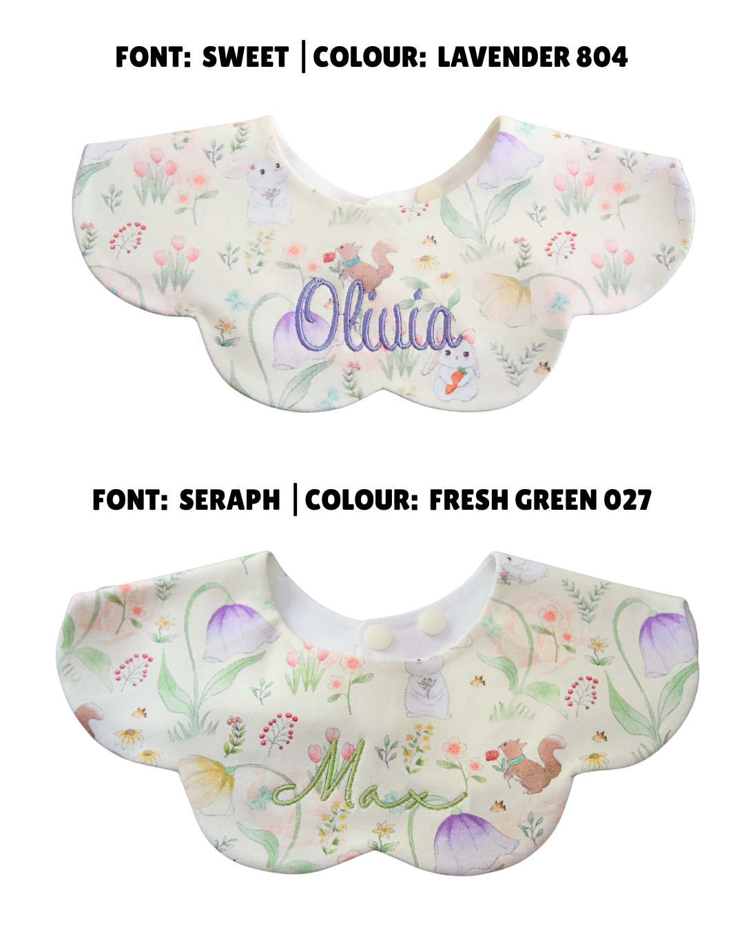 3- Layer Dribble Bib - Little Forest