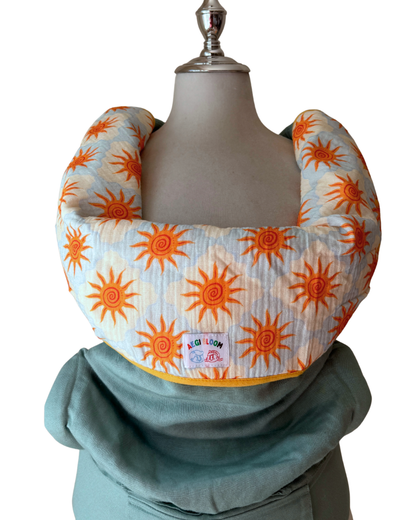 Reversible Organic Cotton Carrier Cover - Sunny Side