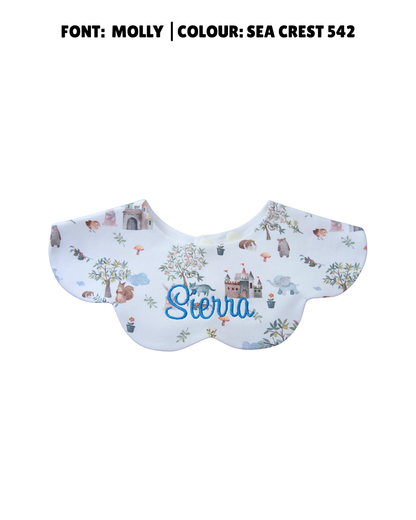 3- Layer Dribble Bib - Animal Castle