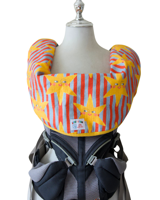 Reversible Organic Cotton baby Cover - Lucky Stars