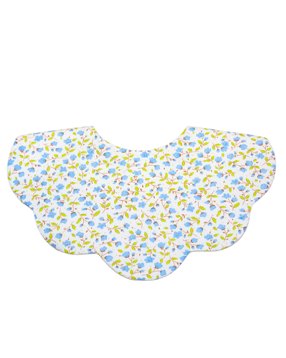 5-Layer Dribble Bib - Blue Bloom