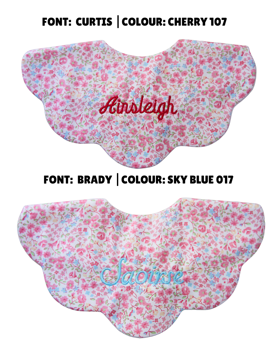 5-Layer Dribble Bib - Pink Florals