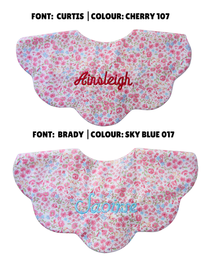 5-Layer Dribble Bib - Pink Florals