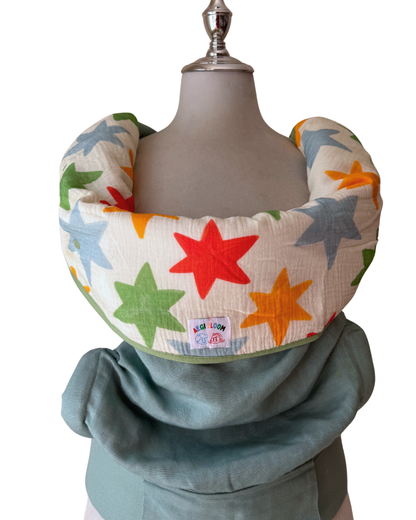Reversible Organic Cotton Carrier Cover - Star Confetti