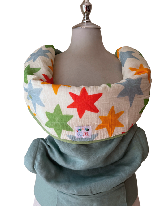 Reversible Organic Cotton Carrier Cover - Star Confetti