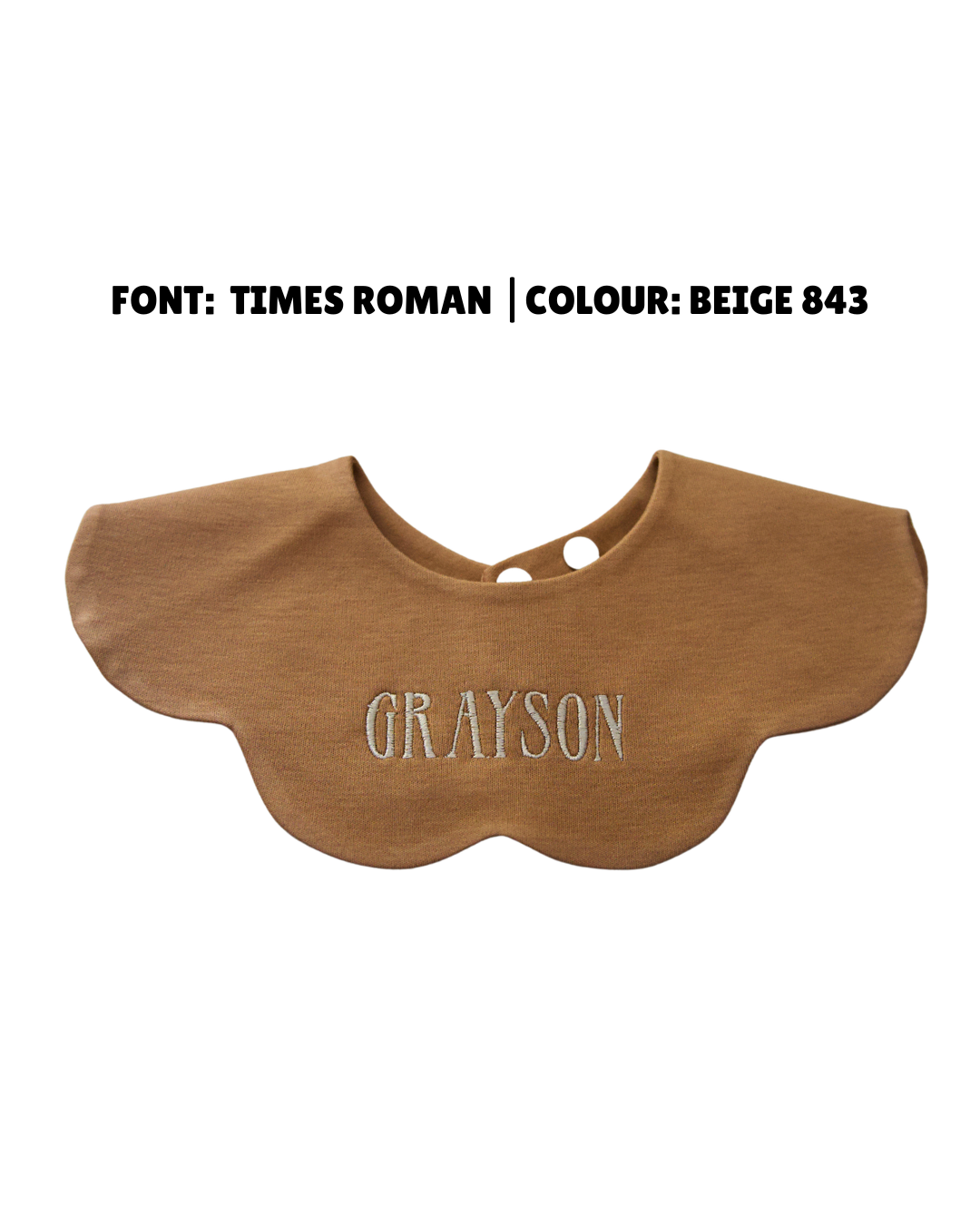 3- Layer Dribble Bib - Brown