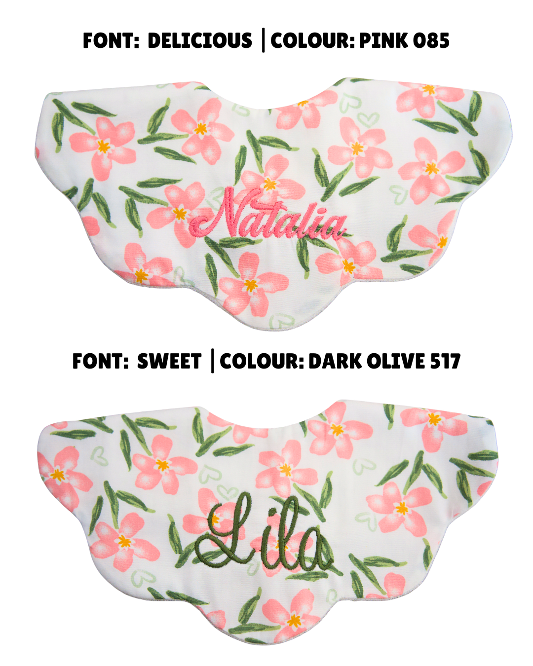 5-Layer Dribble Bib - Blush Floral