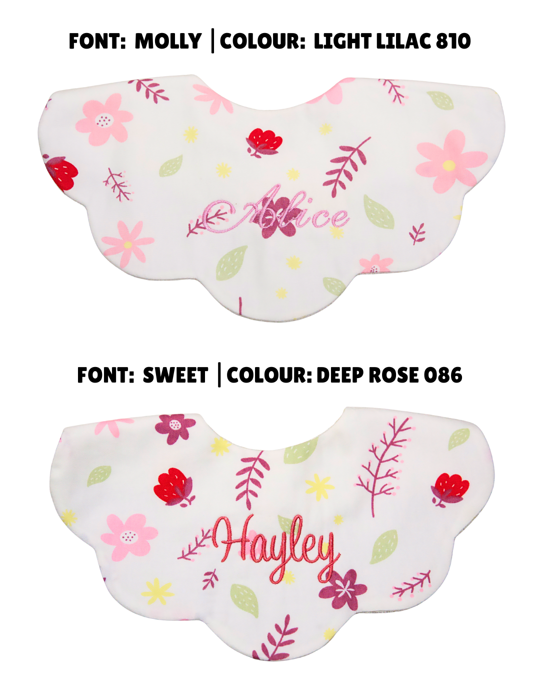 5-Layer Dribble Bib - Flower Garden