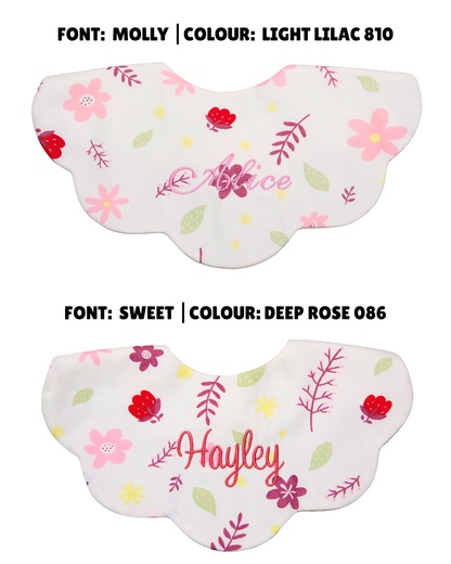 5-Layer Dribble Bib - Flower Garden