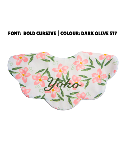5-Layer Dribble Bib - Blush Floral
