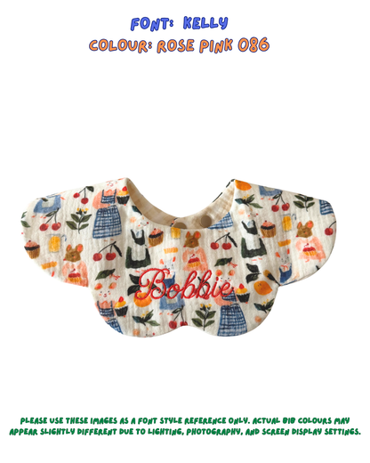 Reversible Organic Muslin Waterproof Bib - Mabel's Bakery