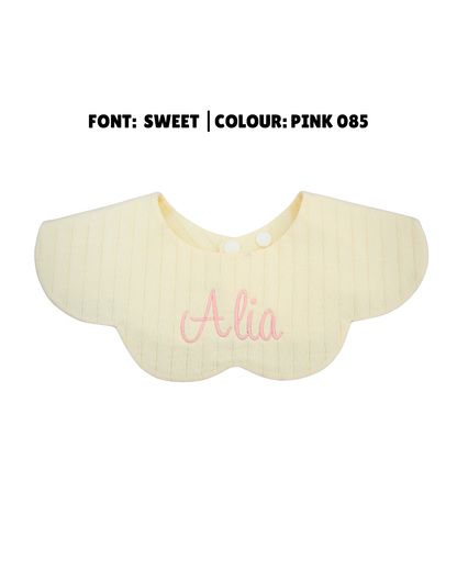 Organic Muslin 5-Layer Dribble Bib - Buttercream