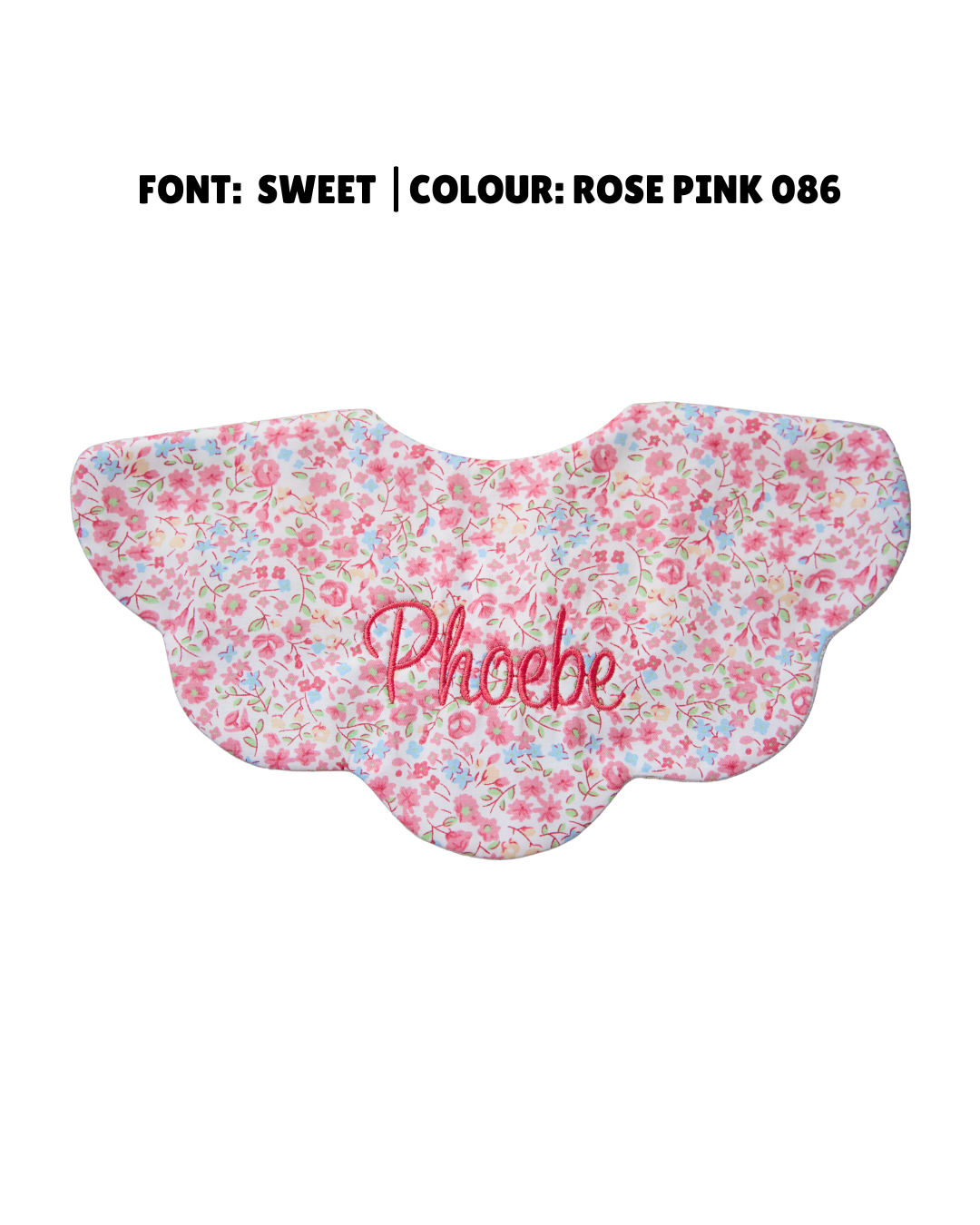 5-Layer Dribble Bib - Pink Florals