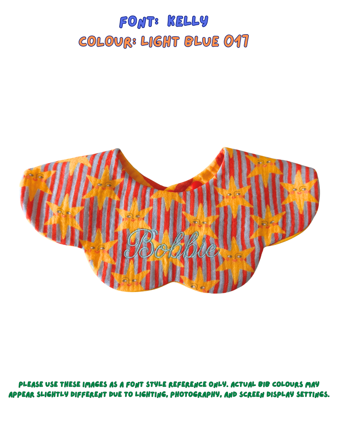 Reversible Organic Muslin Waterproof Bib - Lucky Stars