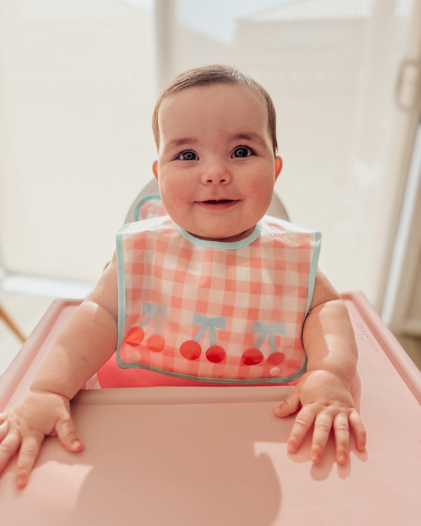 Food Catcher Bib - Cherries