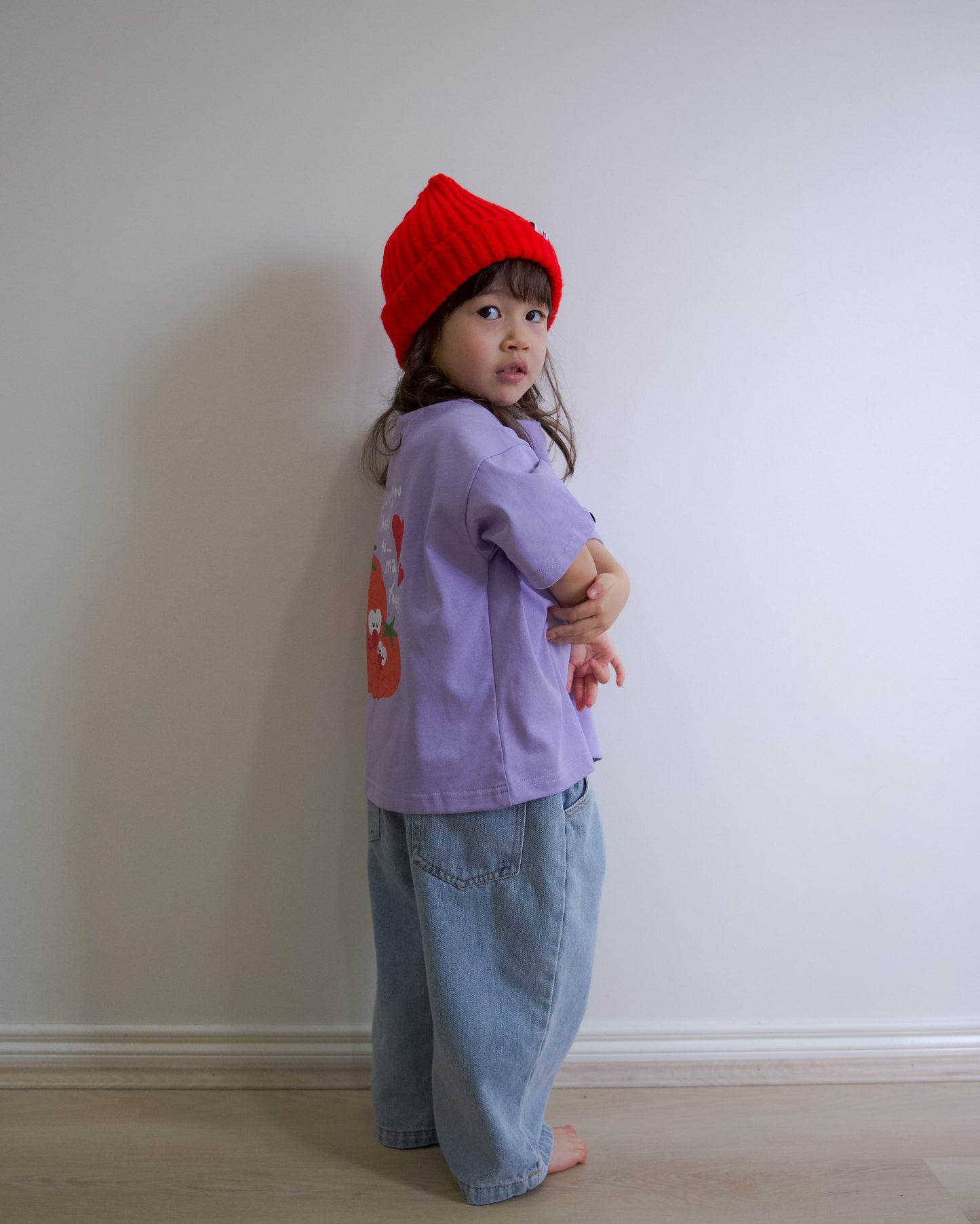 Wide Leg Denim Pants - Blue