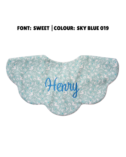 5-Layer Dribble Bib - Sage Florals