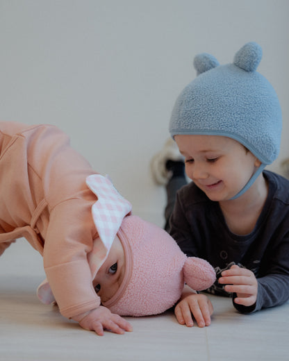 Teddy Bear Bonnet - Blue