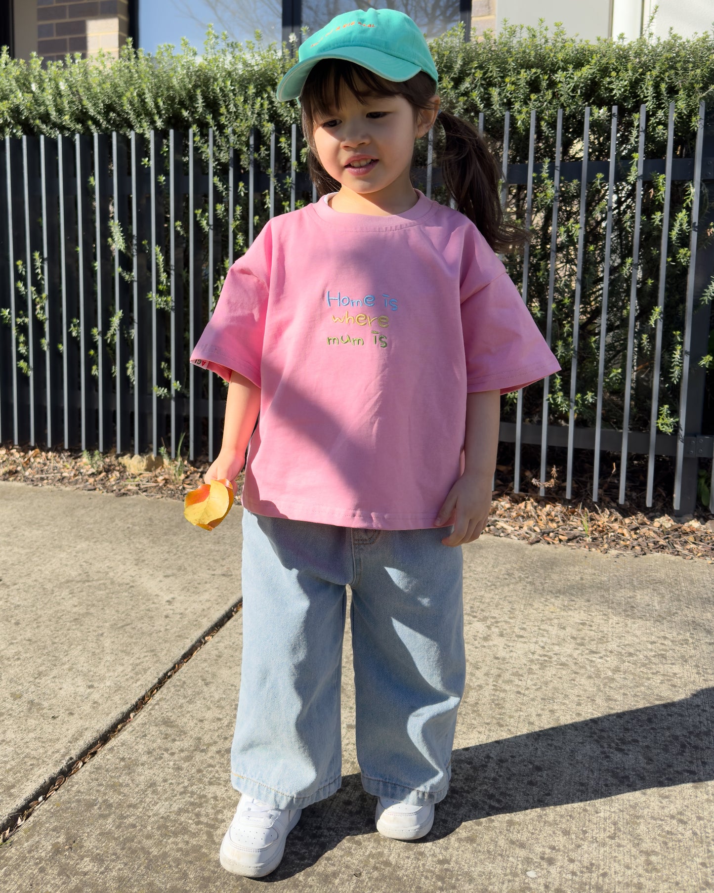 Signature Kids Tee - Home Is Where Mum Is / Pink (PRE ORDER | 21 AUGUST)