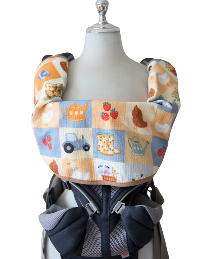 Reversible Organic Cotton baby Cover - Bloom Barn