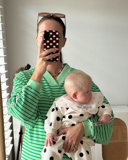 Organic Muslin 7-Layer Dribble Bib - Pink Rosy