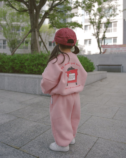 Be Cozy Not Nozey Tracksuit Set - Pink