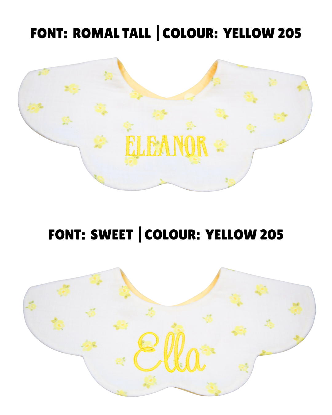 Organic Muslin 7-Layer Dribble Bib - Sunny Blooms