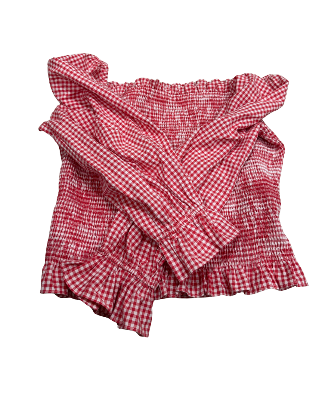 Women’s Red Gingham Top Size 20