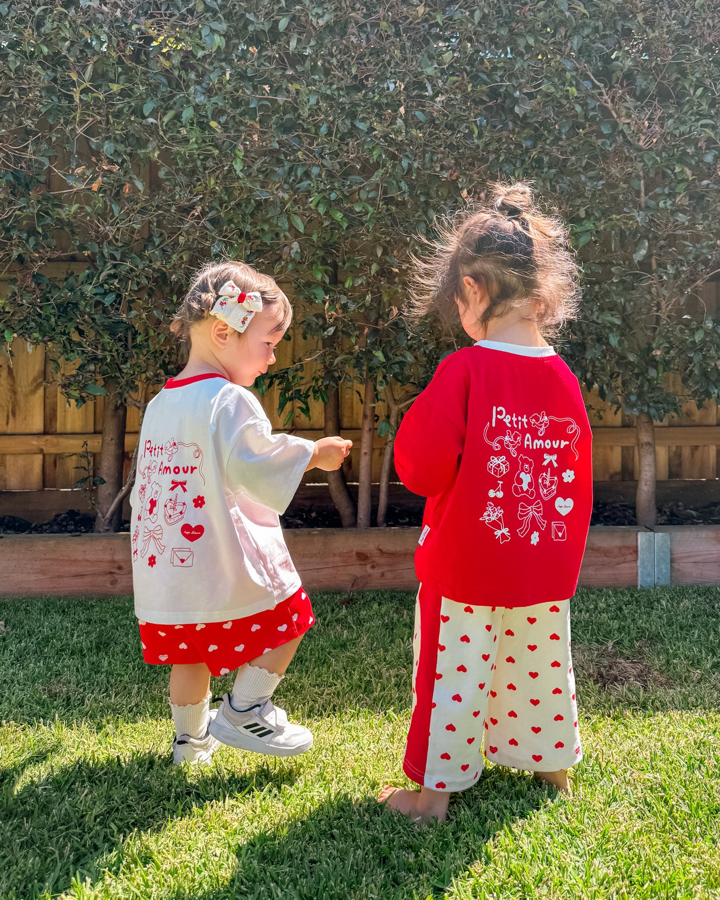 Petit Amour Bundle Sale - White Tee/Shorts