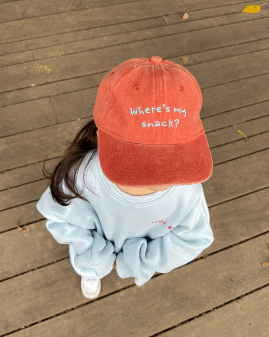 Kids Cap - Where's My Snack? (PRE ORDER | EARLY MAY)
